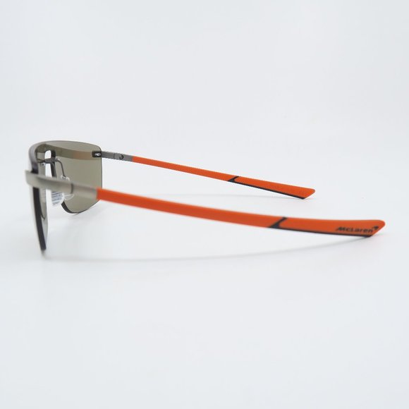McLaren MLSUPS22 C02 Chrome/Orange/Brown Shield, New Unisex Sunglasses. - Picture 6 of 9